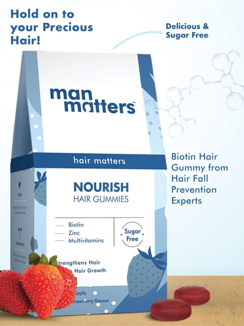 Hair Growth Gummies With Biotin Multivitamins And More Man Matters 0260